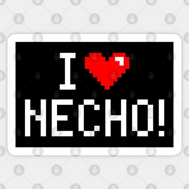 I Love Necho Sticker by flataffex